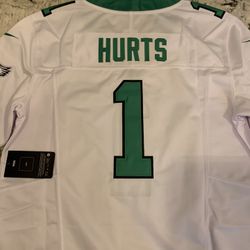 Eagles Jalen Hurts White Kelly Green. All Sizes 