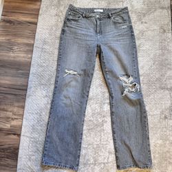 Garage denim gray 90s straight leg jeans