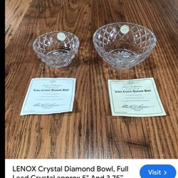 Lenox Crystal Diamond Bowls