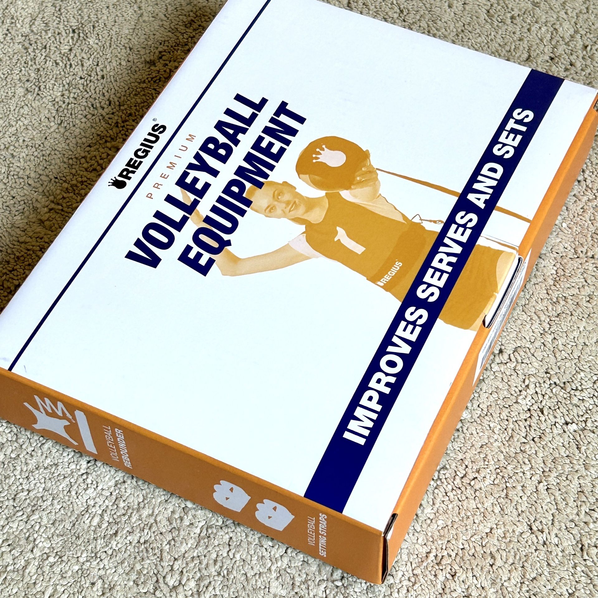 Open Box, Unused Regius Volleyball Training Equipment 3.0 - Premium Solo Trainer, Perfect for Beginners Practicing Serving, Setting and Spiking