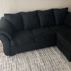 Black Section Couch 