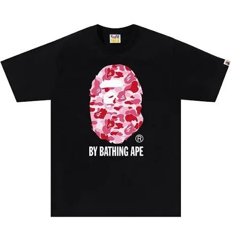 pink bape shirt