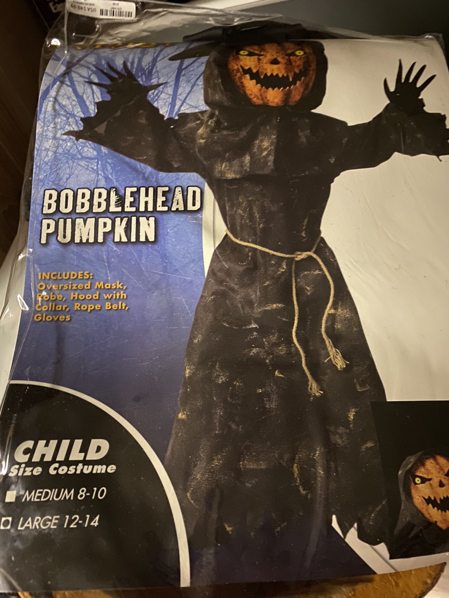 Bobblehead Pumpkin Halloween Costume