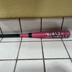 Rawlings Girls Rule Pink Baseball Bat