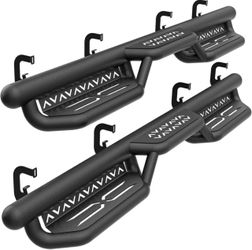 For Silverado Running Boards 07-18 Chevy Silverado & GMC Sierra 1500 | 07-19 Chevrolet Silverado & GMC Sierra 2500 HD 3500 HD CrewCab | Yzona  SKU:  R