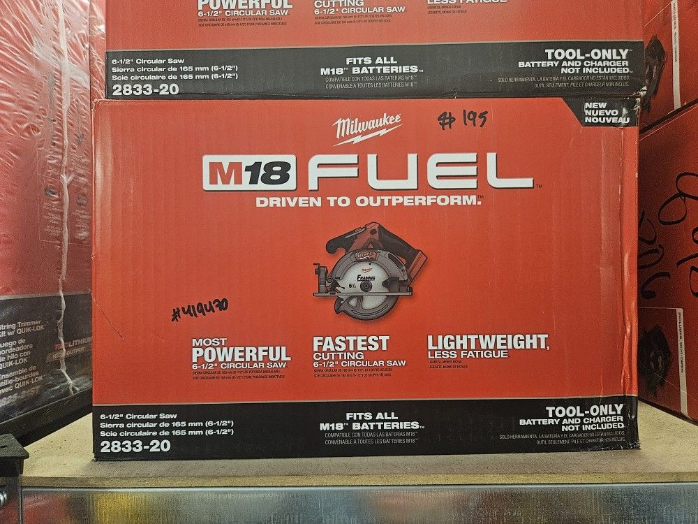 Milwaukee M18 Fuel 6-1/2" Circular Saw Tool Only