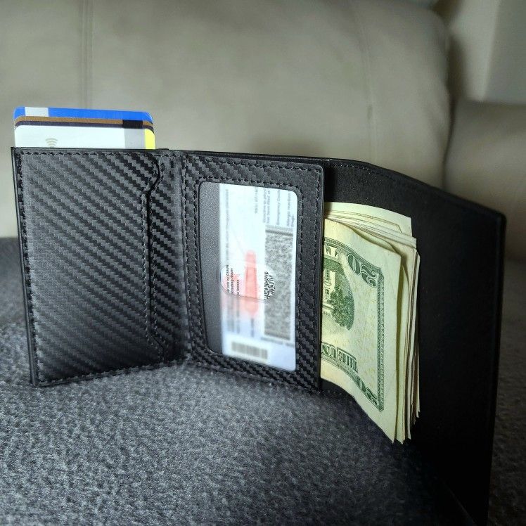 New RFID Minimalist Wallet | AirTag Slot | Trifold – $30 – Multiple Available