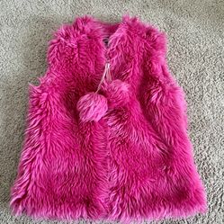 American Widgeon Girl Faux Fur Vest, size 5T