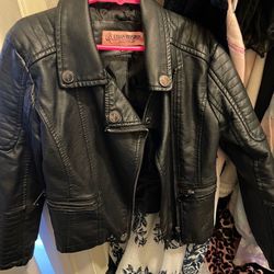 Girls leather jacket