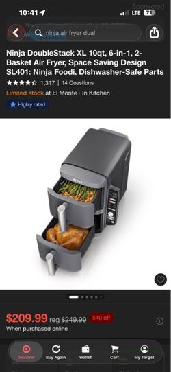Ninja air fryer Double stack XL 10QT 6In1 (NEW)✅