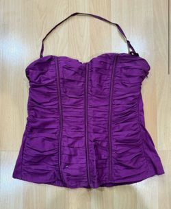 2B Bebe Fuchsia Strapless Ruched Dress size sm