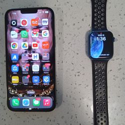 iPhone 13 Pro Max 128g and The Watch Serie 8 45mm Metropcs