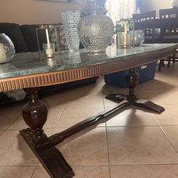 Italian Marble Coffee Table And 2 End Tables 