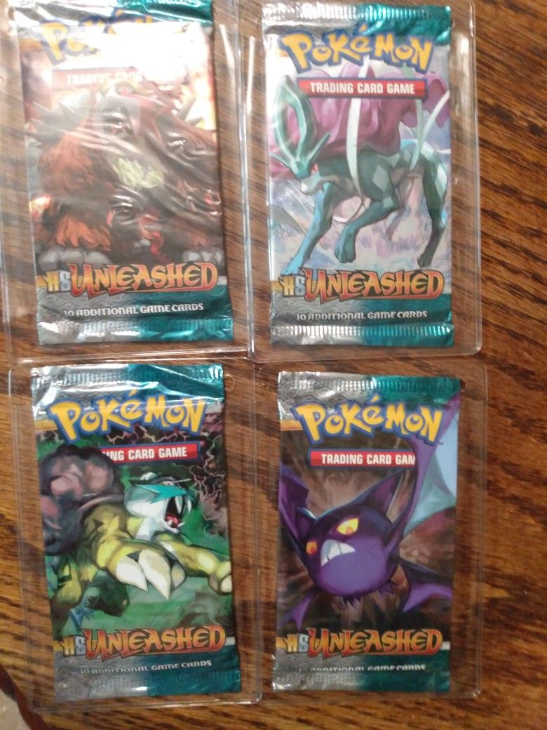 Unopened Pokemon HS Unleashed 10 Card Booster Packs $180 Each -  bibarnabloc.cat