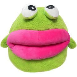 Frog Plush Toy Stuffed Animal Green Cute Frog Plushie with Big Mouth, Soft Plushies Stuffed Toy Gift for Adults Kids Boys Girls Frog Gifts(14 inches