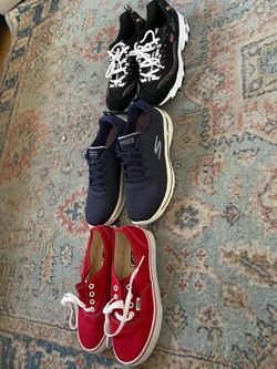 Tennis shoes new ones vans and sketches
