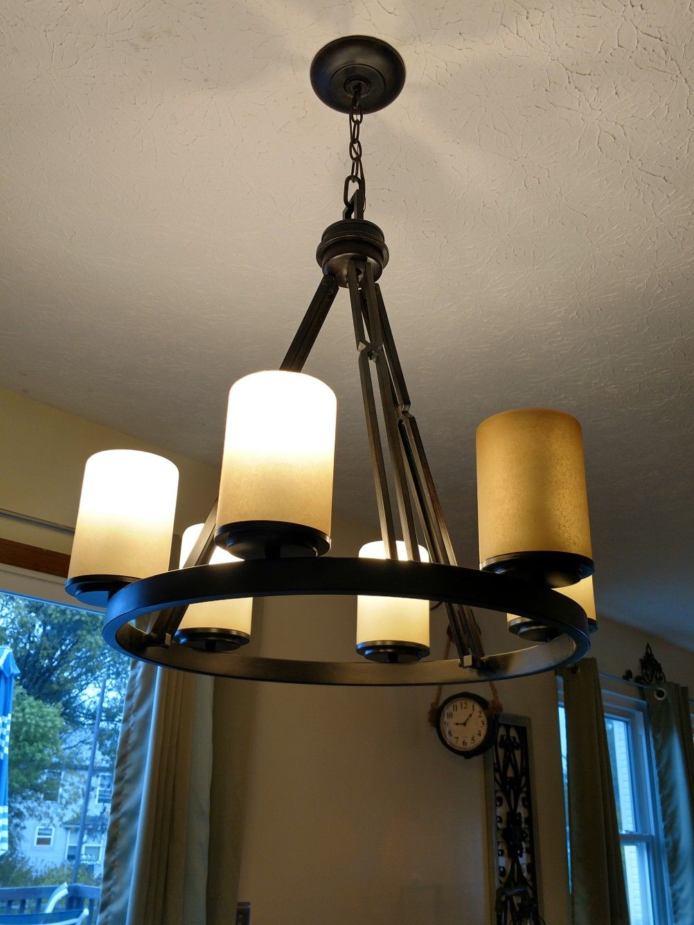 Rustic lighting- six lamps
