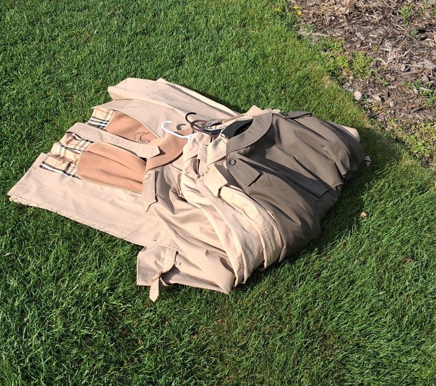 For Sale : VTG Vintage 90's Authentic Burberry Christian Dior Coat Designer Jacket Trench Lot X 5 - Adult Men's Size XL