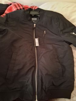 Riflessi Collection Black Bomber Jacket