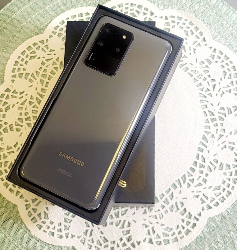 Samsung Galaxy S20 Ultra 5G 128gb Unlocked, FREE Smartwach/ Headphones. Pay $1 Today Rest in payments. NO CREDIT NEEDED FINANCING