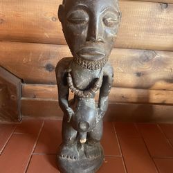 African Figures Hand Carving H:21