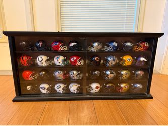 Mini NFL helmet collection