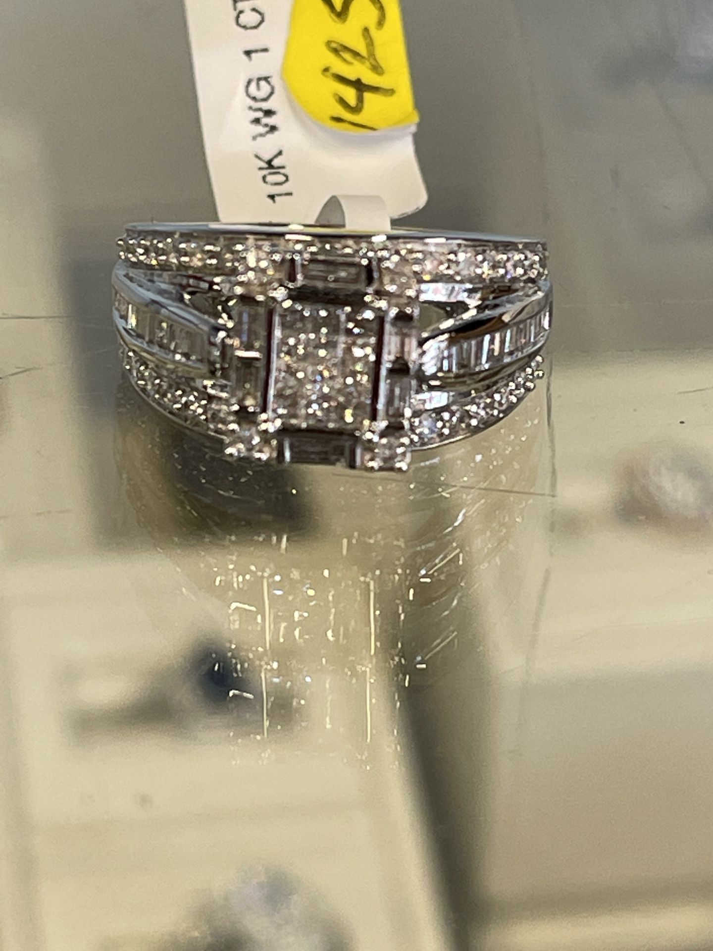 10k White Gold 1carat Diamonds Engagement Ring All Real $75 Down And Take This Home Today 