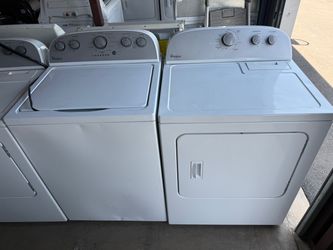 Whirlpool washer and electric dryer with removable agitator 3.8/7.0 cuft