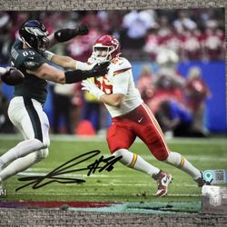 George Karlaftis Kansas City Chiefs Signed Autograph 8x10 Photo - Metabilia Coa