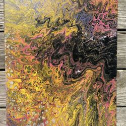 Original Art Acrylic Pour Painting 