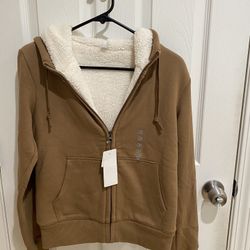 New Womens Uniqo Fleece Jacket With Hoodie XS 