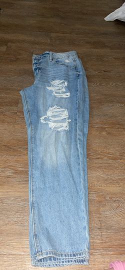 Distressed Mom Jeans