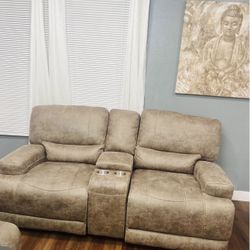 Leather 180 Convertible Sofa