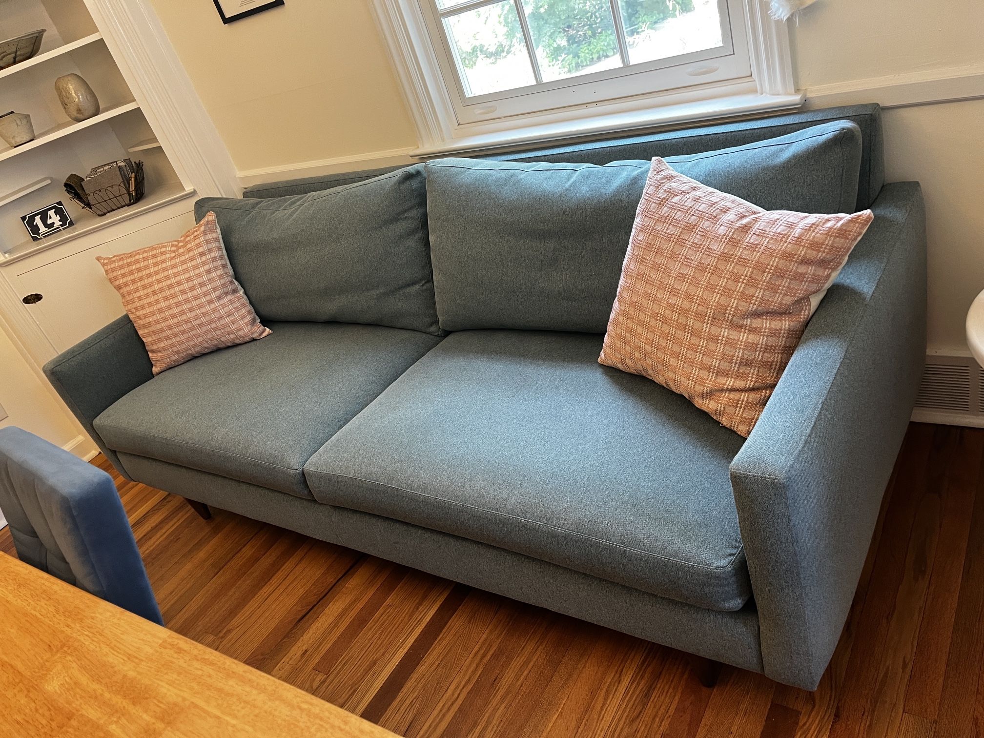 Room & Board Jasper 86" Sofa in Dawson Teal