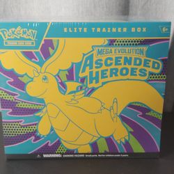 Pokemon Ascended Heroes ETB New Sealed 