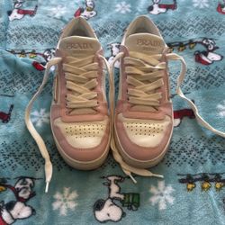 Prada Pink Downtown Sneakers 