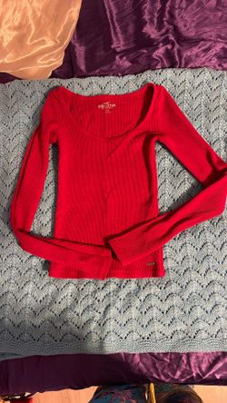 Red hollister long sleeve  