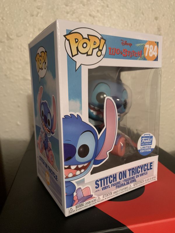 stitch on tricycle funko