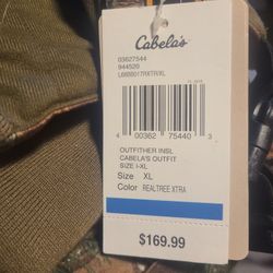 New Cabela's Women's Outfit Real Tree Bibs XL