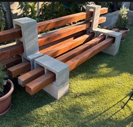 DIY Cinder Block Bench
