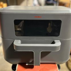 CRUXGG 9 qt Air Fryer, Smoke Gray - TriZone Technology