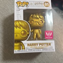Funko Pop Gold Harry Potter 01 Exclusive Edition 