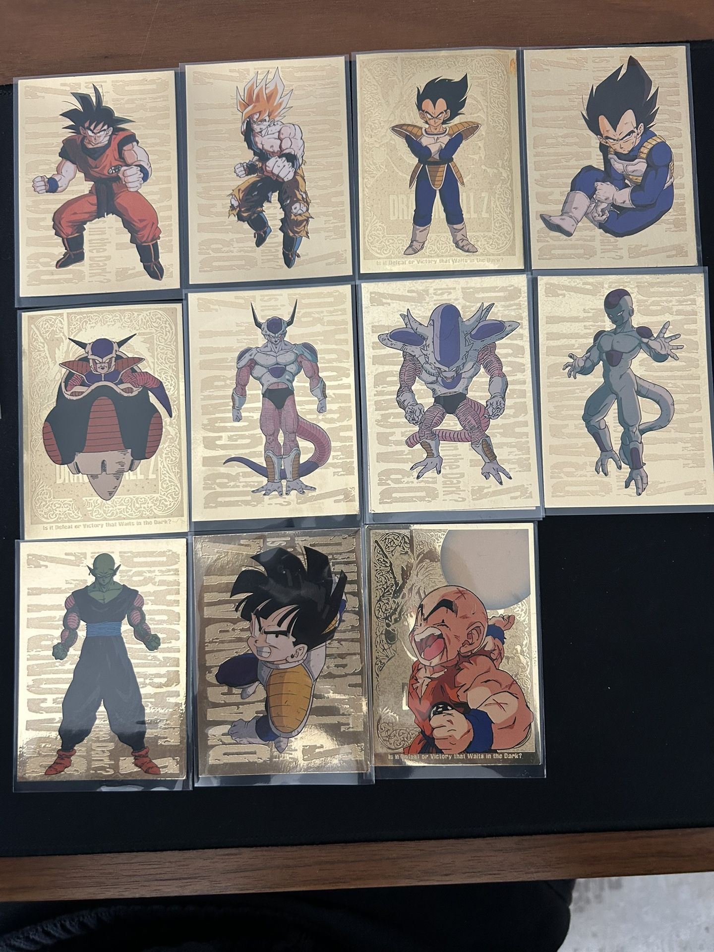 Vintage DBZ Gold Foil Cards 1998