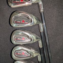 Complete 17 Club Callaway/TaylorMade Combo Golf Set w Bag.