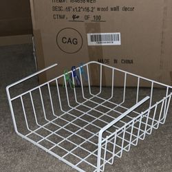 Under cabinet storage shelf wire basket