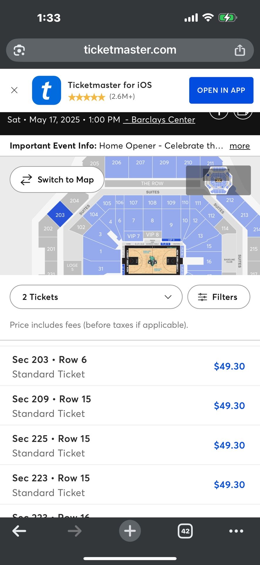 Basketball Game Tickets