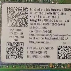 128 GB SSD PCIe SOLID STATE DRIVE