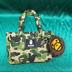 Bundle 2 A bathing ape bape baby milo tote shoulder bag