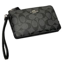 COACH Double Zip Wallet - Wristlet and accessory (Key Ring)