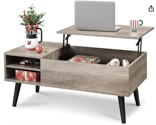 Lift Top Coffee Table with Hidden Storage
